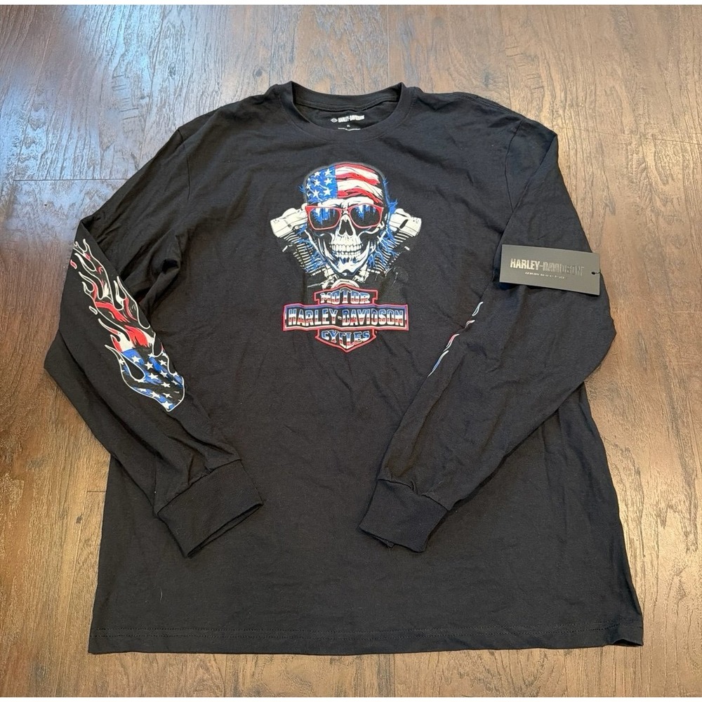 Harley Davidson American Pride‎ Crew Fleece NWT